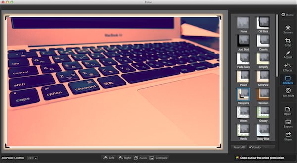 Macの画像アプリFotorの使い方3