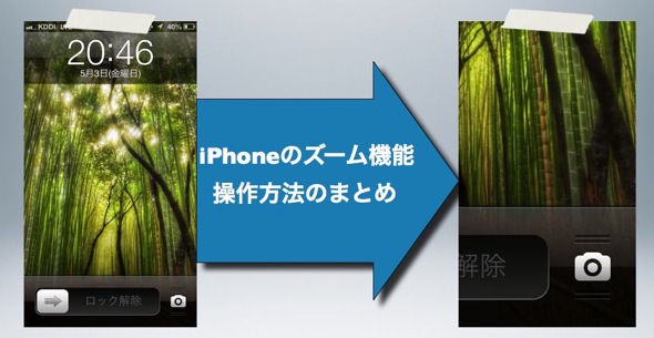 IPhoneのズーム機能