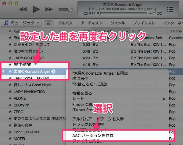 ITunesの曲を好きな部分で切り出す方法 ３