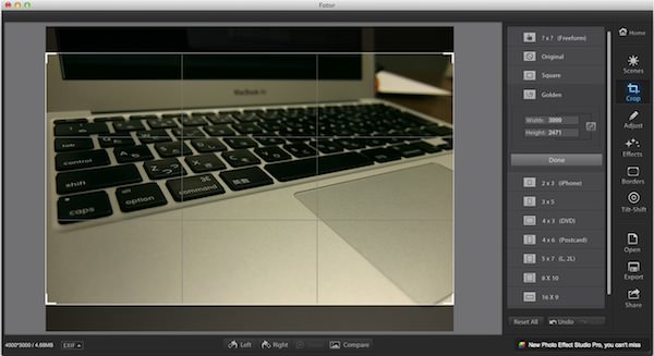 Macの画像アプリFotorの使い方2