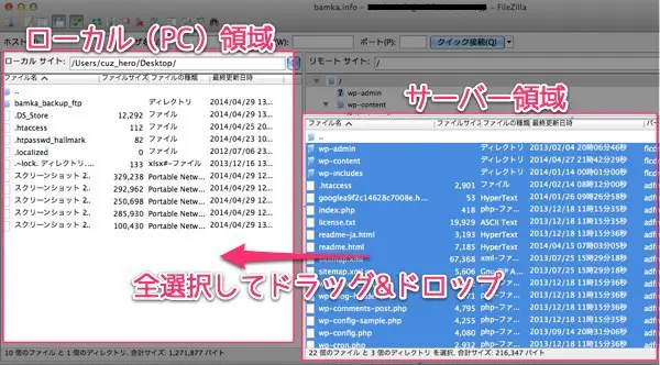 FileZillaを使ってWordPressのバックアップを自力・手動で行う方法を簡単解説（１）