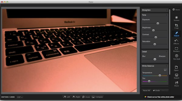 Macの画像アプリFotorの使い方4