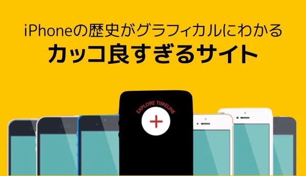 IPhoneの歴史をグラフィカルに比較しつつスペックを確認できるサイト