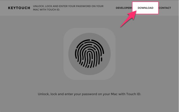 Macのパスワード入力やロックをiPhoneのTouch ID 指紋認証 で解除できるアプリ KeyTouch 1