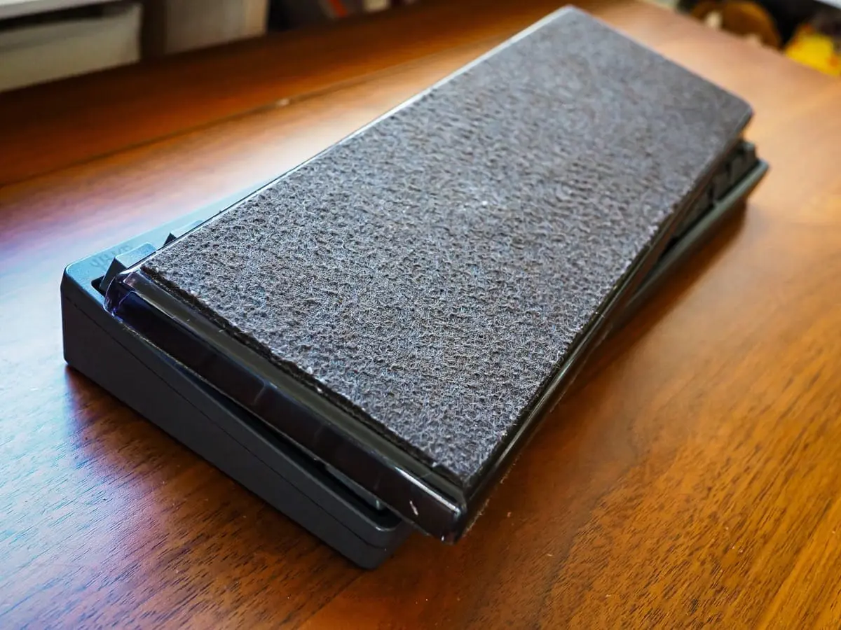 パイン集成材 HHKB用 手作りパームレスト兼キーボードルーフ