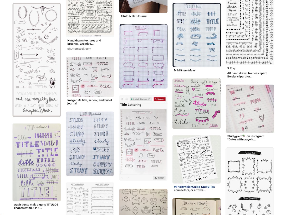 手帳やメモが100倍楽しくなる手書き装飾集 自作するコツも伝授します あなたのスイッチを押すブログ