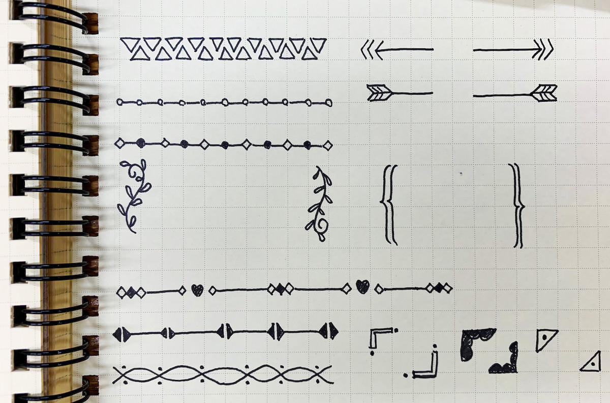 手帳やメモが100倍楽しくなる手書き装飾集 自作するコツも伝授します あなたのスイッチを押すブログ