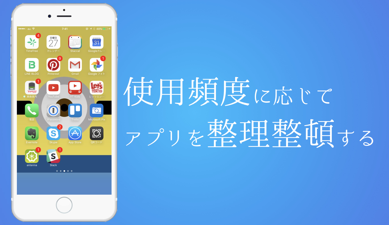 Iphoneのホーム画面を劇的に使いやすくする整理法 アプリの使用頻度