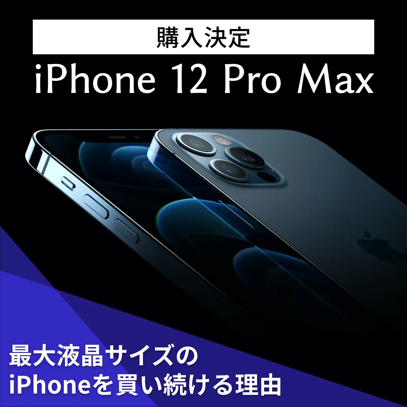 iPhone 12 Pro Max】頑なに最大液晶サイズのiPhoneを買い続ける理由