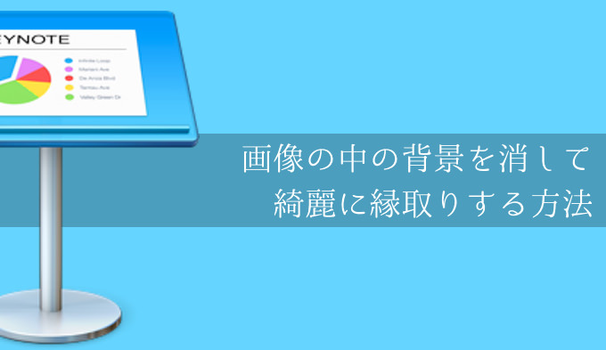 Keynote] 貼り付けた画像の背景を消して綺麗に縁取りするのは超簡単 