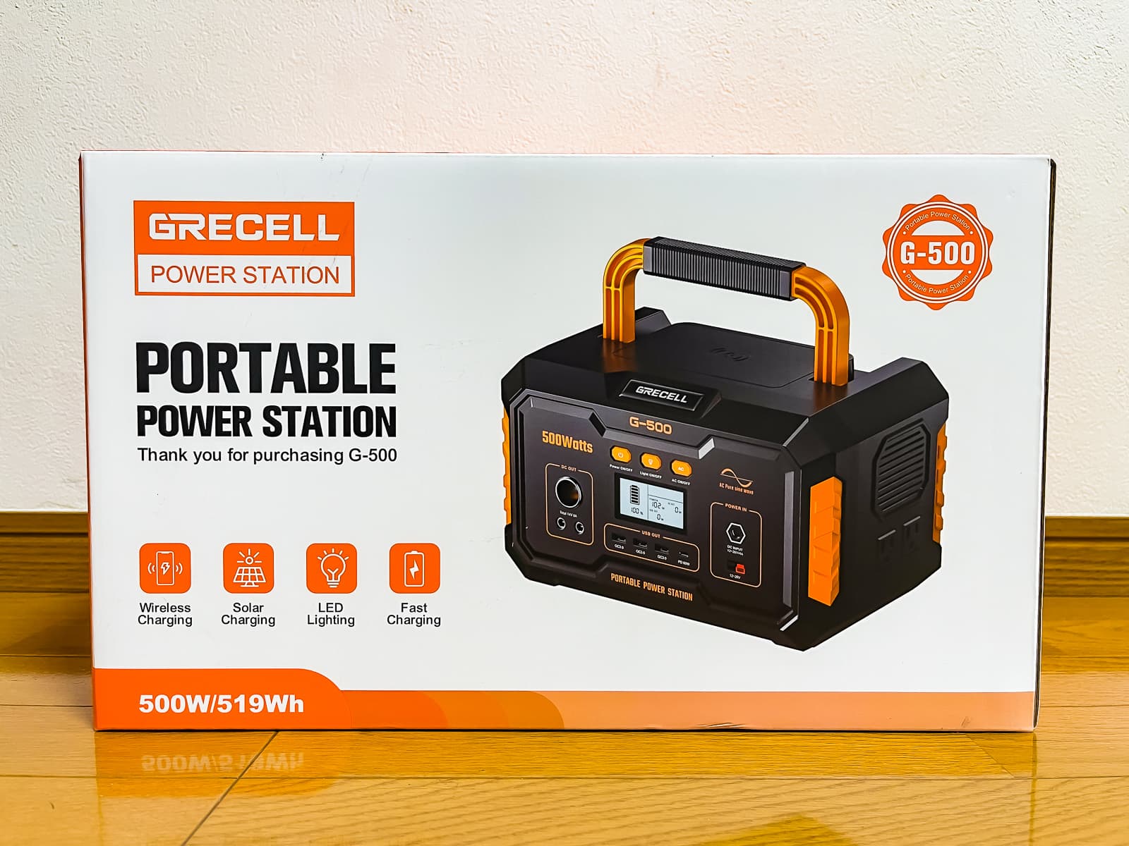 ポータブル電源大容量 500W GRECELL 140400mAh/519wh - その他